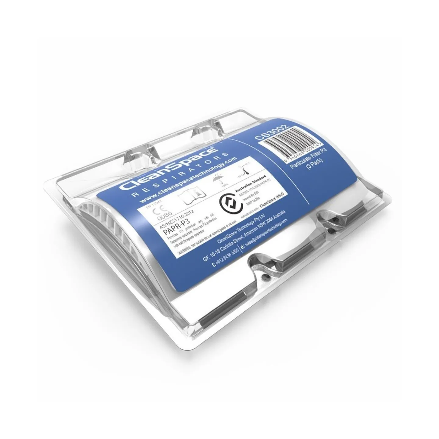 Filtre TM3 P3 auto-ventilé HALO WORK CLEANSPACE (pack de 3)