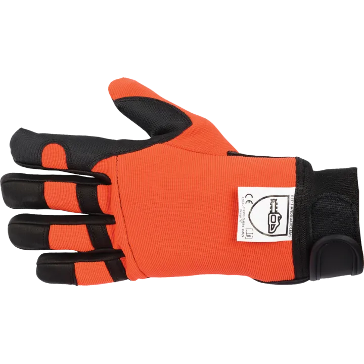 Gants anticoupure tronconneuse fluo Classe 1 (20m/s) 3232 dessus