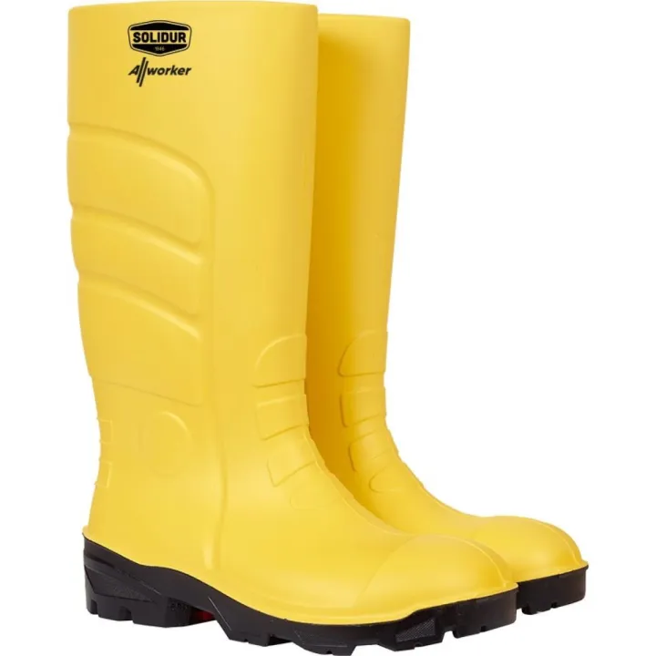 Botte de travail sécurité élevage S4 ALLWORKER  SOLIDUR jaune
