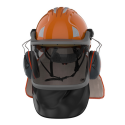 Casques forestier EVOGuard® M3 JSP SAFETY couvre gorge et cape solaire