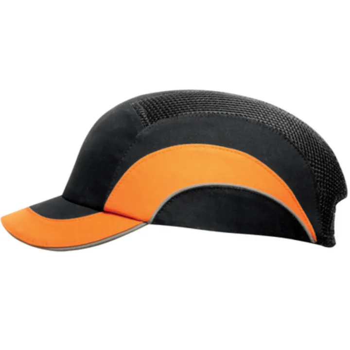 Casquette protection Anti scalp HARDCAP A+ 5 cm JSP orange noir