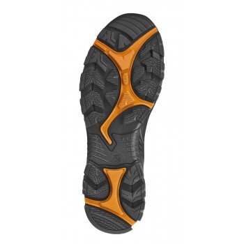 Semelle de notre Chaussure de sécurité HAIX BLACK EAGLE Safety 54 mid black/orange