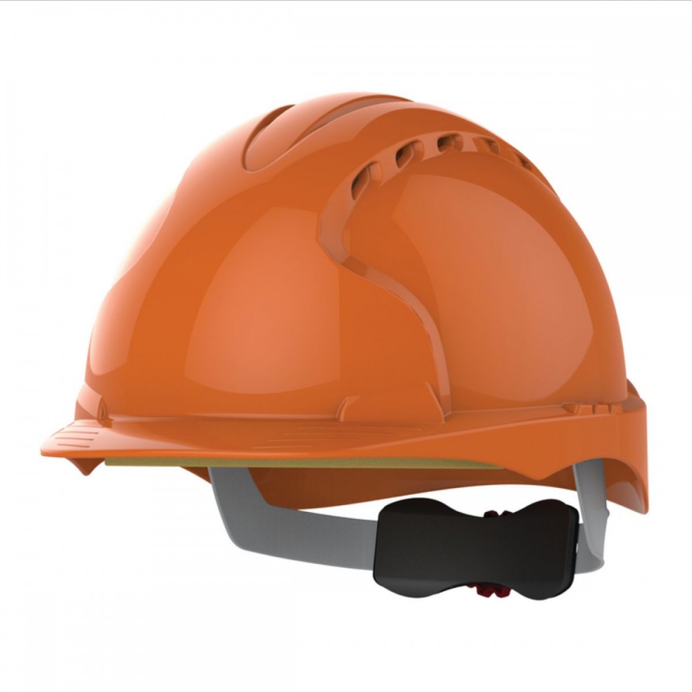 Casque de chantier EVO®3 ventilé - crémaillère - orange I Sécurama