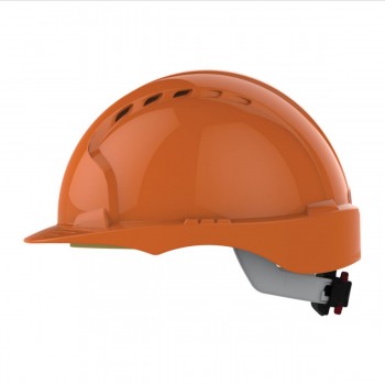 Casque de chantier EVO®3 ventilé - crémaillère - orange I Sécurama