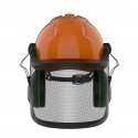 Casque forestier EVO 3 + visière grillagé M2 + anti bruit 31 dB JSP