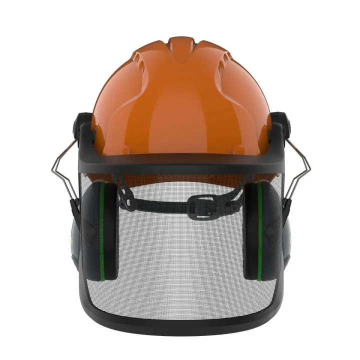 Casque forestier EVO 3 + visière grillagé M2 + anti bruit 31 dB JSP