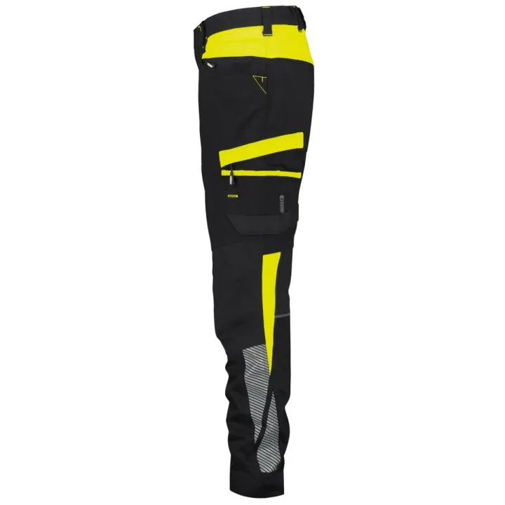 Pantalon de travail FEMME hong kong SMART FLEX élasthanne DASSY noir profil