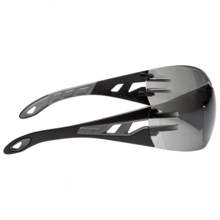 Lunettes de sécurité PHEOS solaire noir gris UVEX Sécurama profil