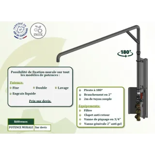 Potence de remplissage mural SOLHEAD