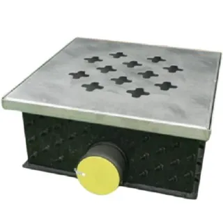 Regard collecteur Haut entrée latéral + grille Inox renforcée