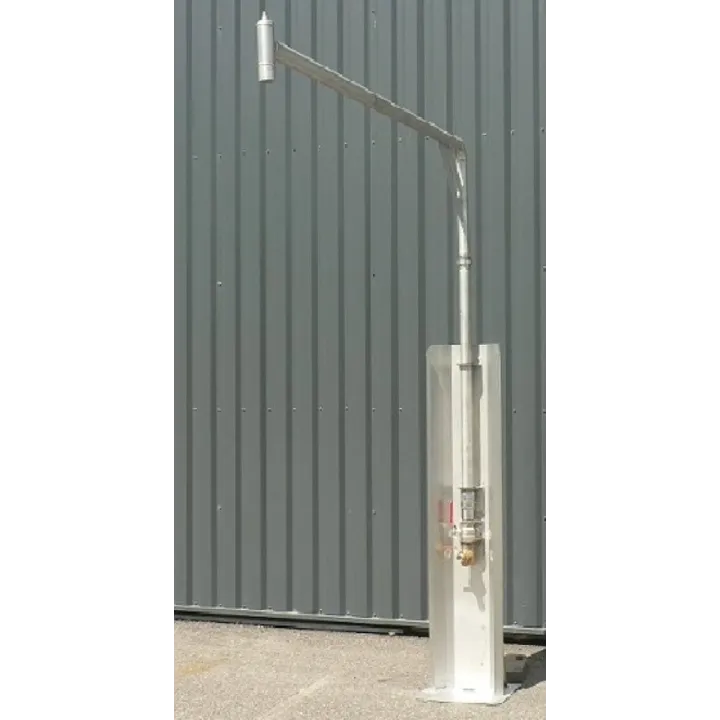 Potence colonne remplissage Inox FIXE hauteur 2.5 déport 2.3 m SOLHEAD