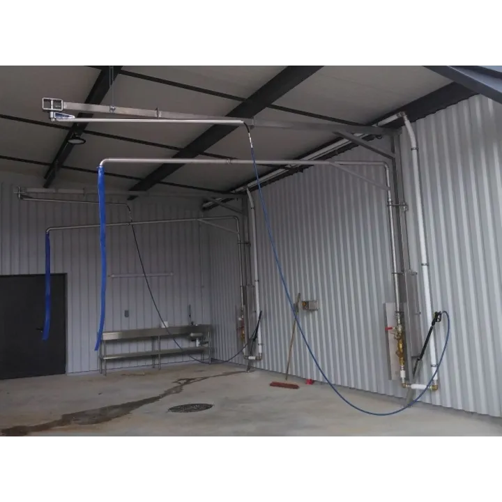 Potence colonne double remplissage et lavage INOX SOLHEAD sous hangard