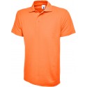 Polo homme manche courte noir 220 gr uneek UC101 orange