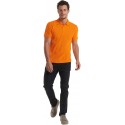 Polo homme manche courte noir 220 gr uneek UC101 orange