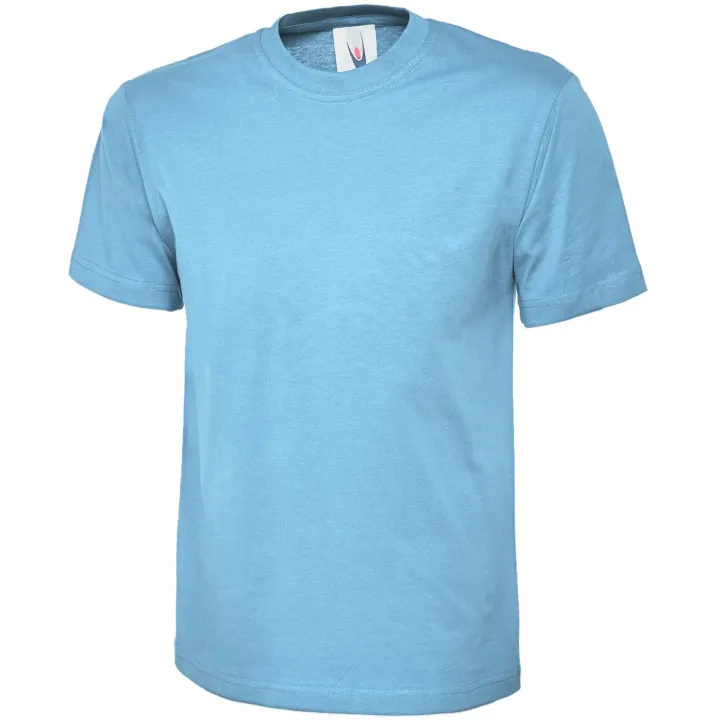 Tee-Shirt homme col rond 180 gr UC301 UNEEK bleu ciel