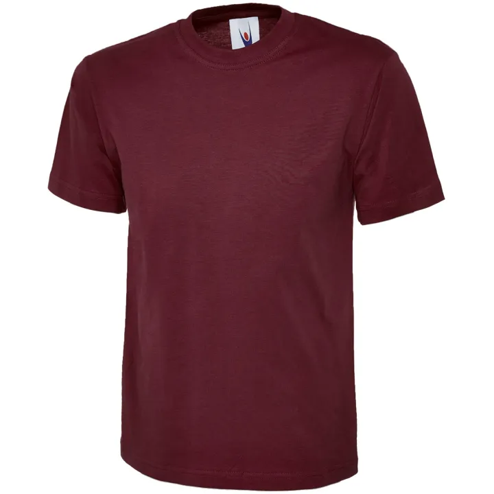 Tee-Shirt homme col rond 180 gr UC301 UNEEK bordeaux