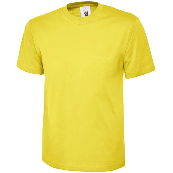 Tee-Shirt homme col rond 180 gr UC301 UNEEK jaune poussin