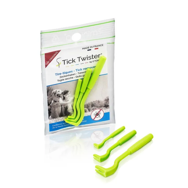 Tire tique 3 crochets maladie de Lyme H3D