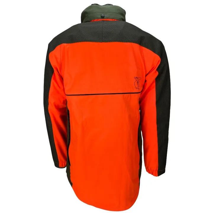 Veste chasse traque recherche au sang CERBERE FRANCITAL kaki orange dos
