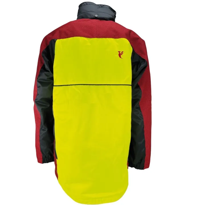 Veste chasse traque recherche au sang CERBERE FRANCITAL kaki rouge / orange dos