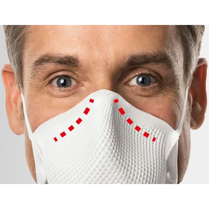 Forme de visage de nos Masques poussières réutilisables MOLDEX FFP3 AIR SEAL