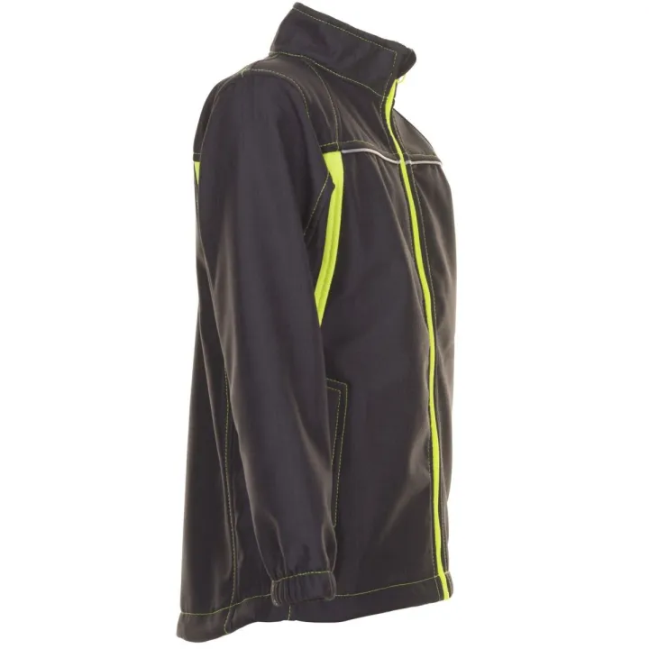 Veste Softshell enfant BASALT NEON Planam anthracite jaune | Sécurama