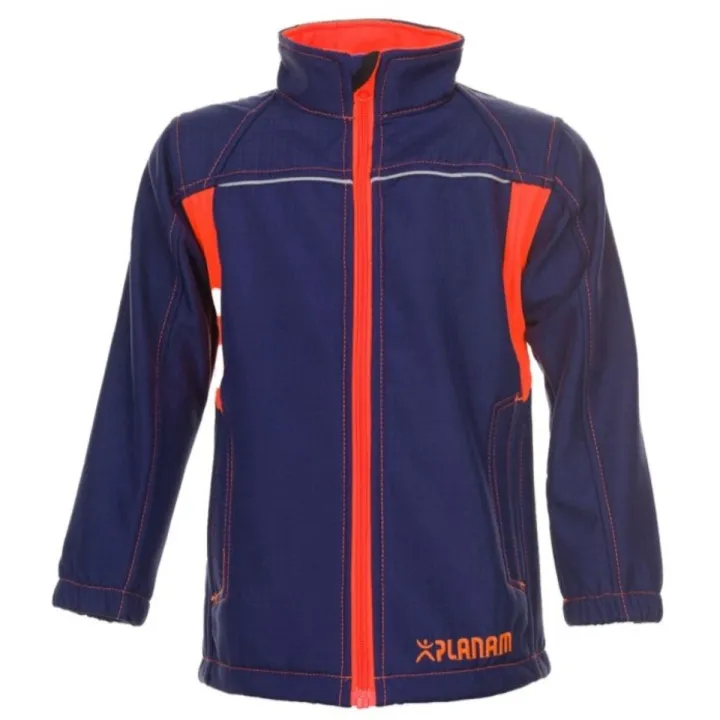 Veste Softshell enfant BASALT NEON Planam marine orange | Sécurama