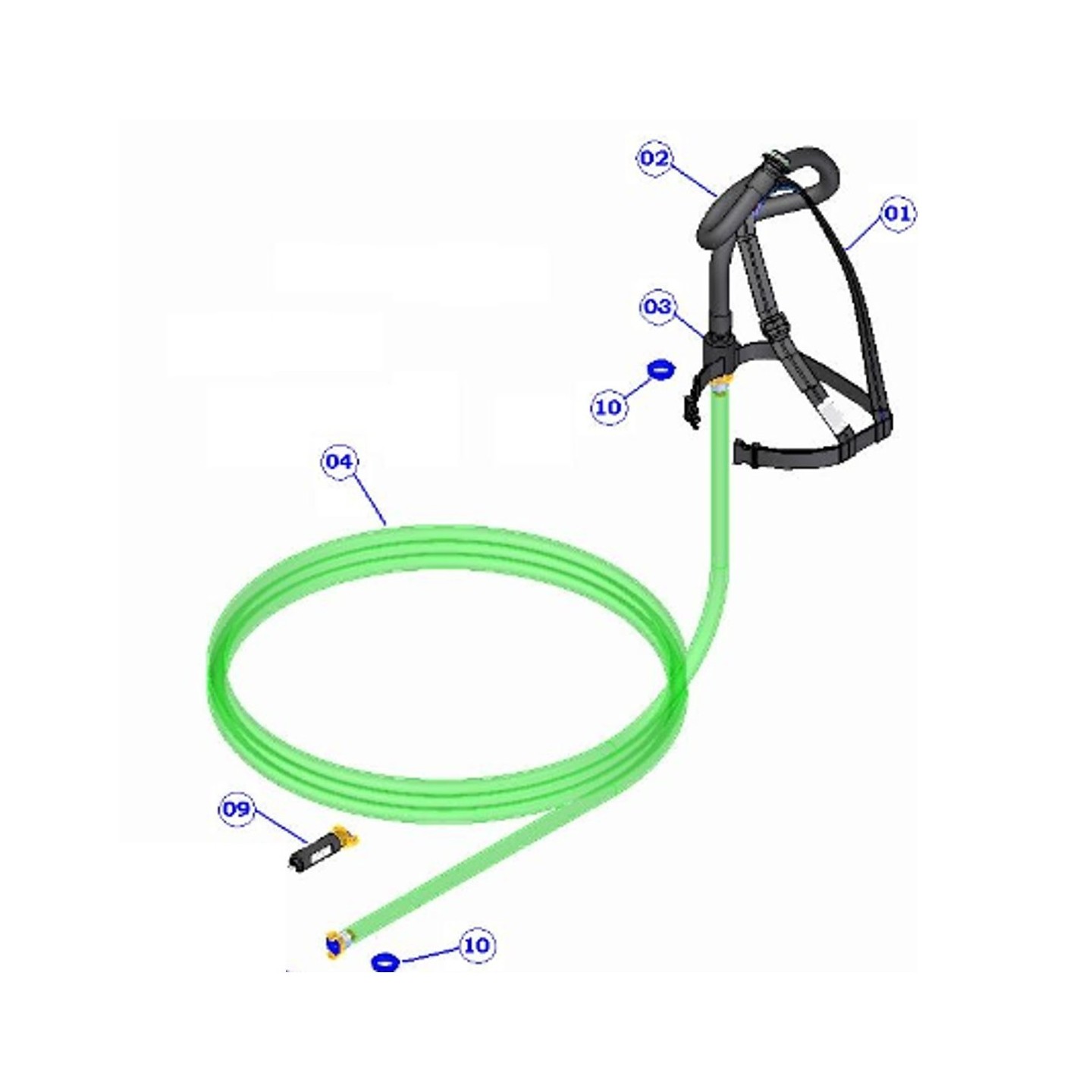 Kit 2e opérateur pour Respirateur Duct ECO sans masque SPASCIANI