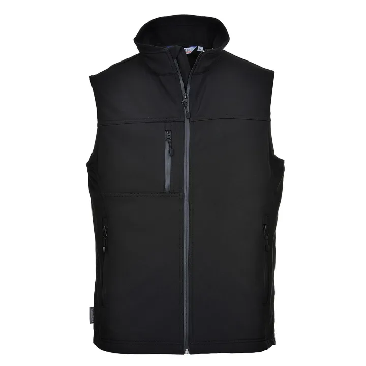 Gilet de travail sans manche Softshell TK51 PORTWEST noir