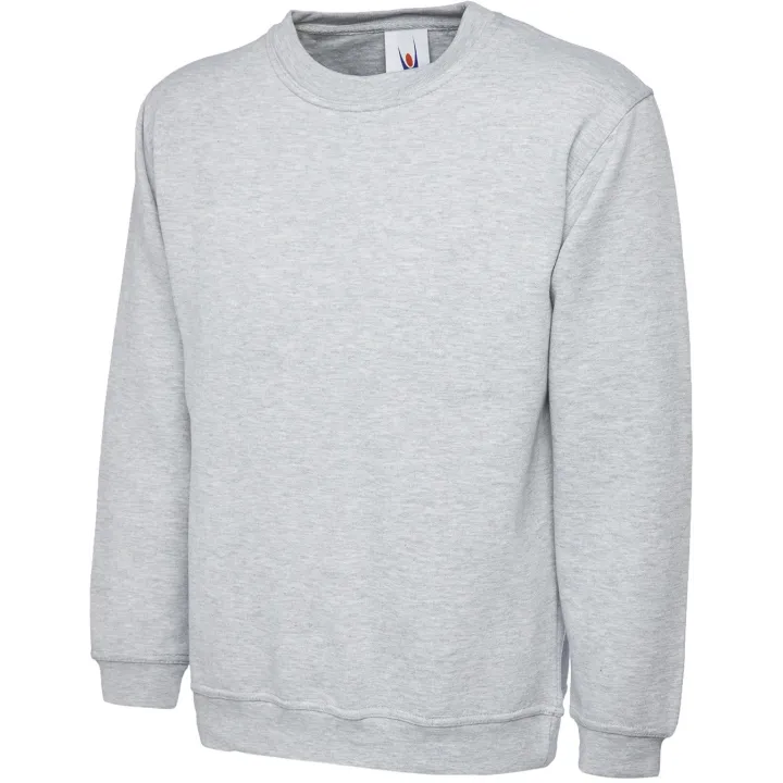 Sweat de travail unisexe UC201 350 grammes UNEEK gris chiné