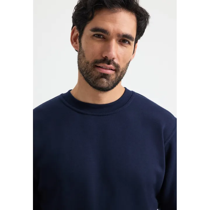 Col de notre Sweat de travail unisexe UC201 350 grammes UNEEK