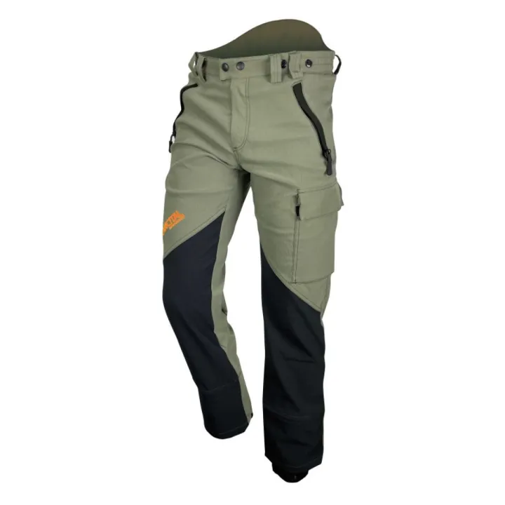 Pantalon chasse terrain propre 100 % stretch MONTVERT FRANCITAL kaki