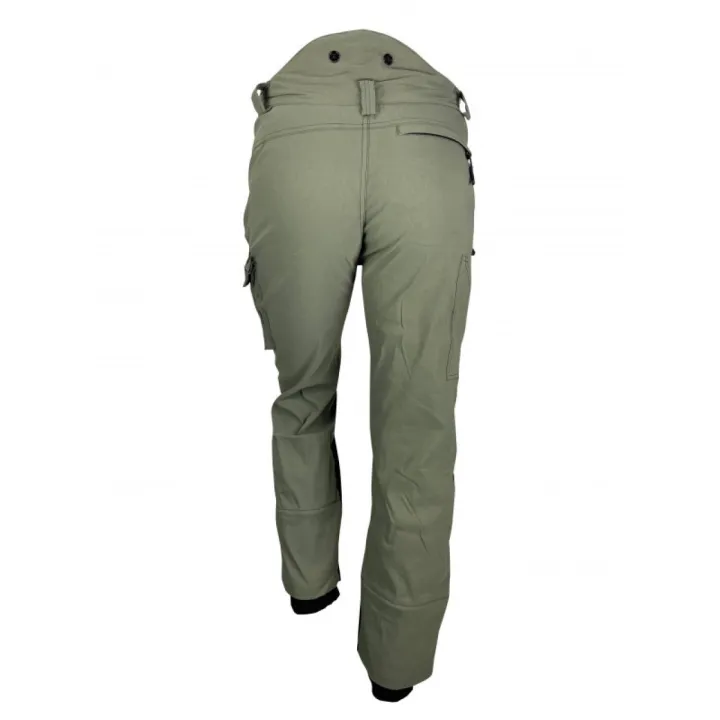 Pantalon chasse terrain propre 100 % stretch MONTVERT FRANCITAL kaki dos