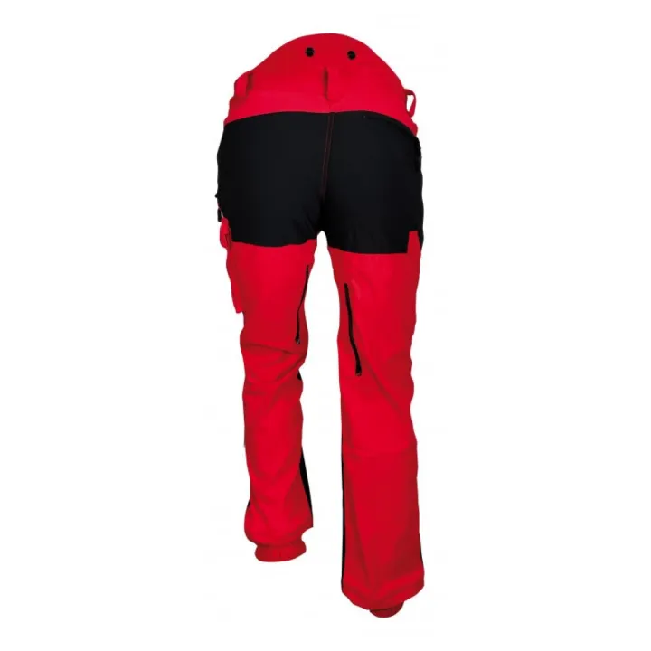 Pantalon chasse terrain propre 100 % stretch MONTVERT FRANCITAL rouge dos