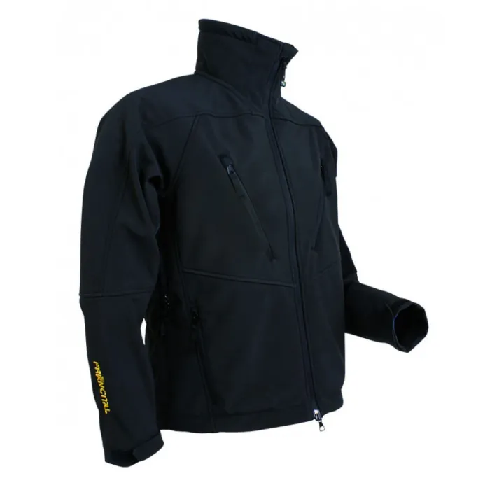 Veste softshell chasse travail extérieur KOUVOLA FRANCITAL noir