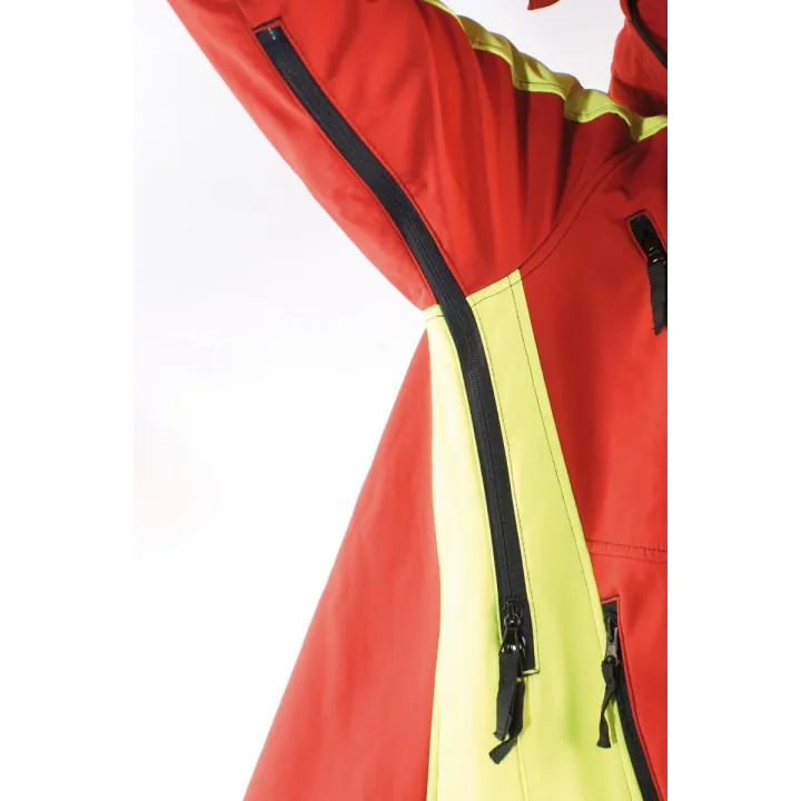 Veste softshell chasse travail extérieur KOUVOLA FRANCITAL aération