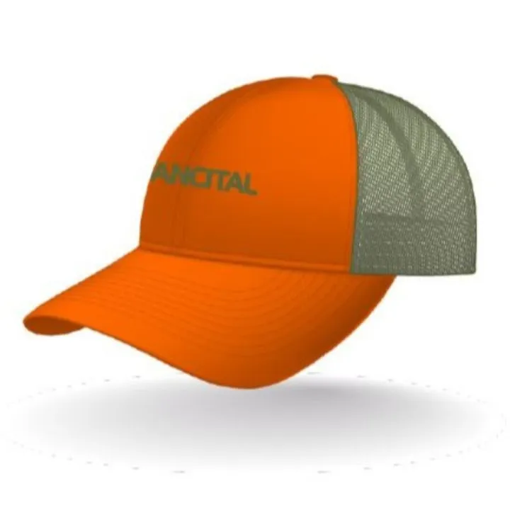 Casquette chasse orange fluo aérée FRANCITAL