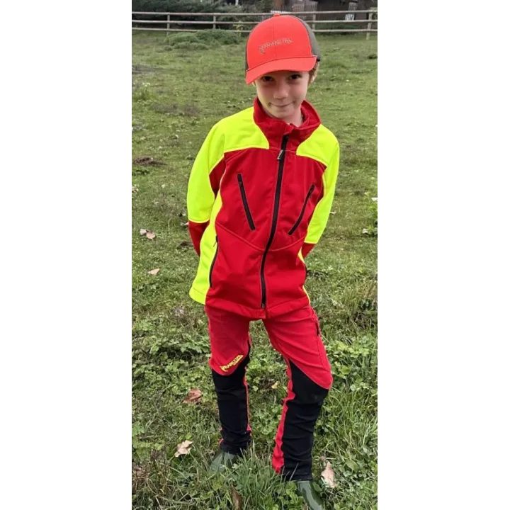 Casquette chasse orange fluo aérée FRANCITAL