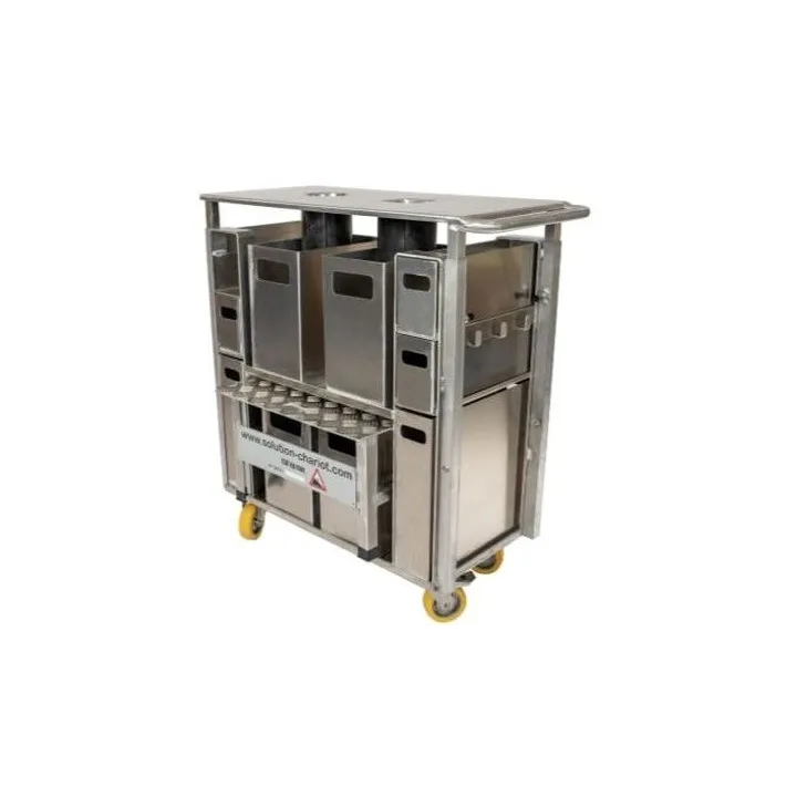 Chariot de travail ergonomique JASMIN pépinière agro-alimentaire toutes options