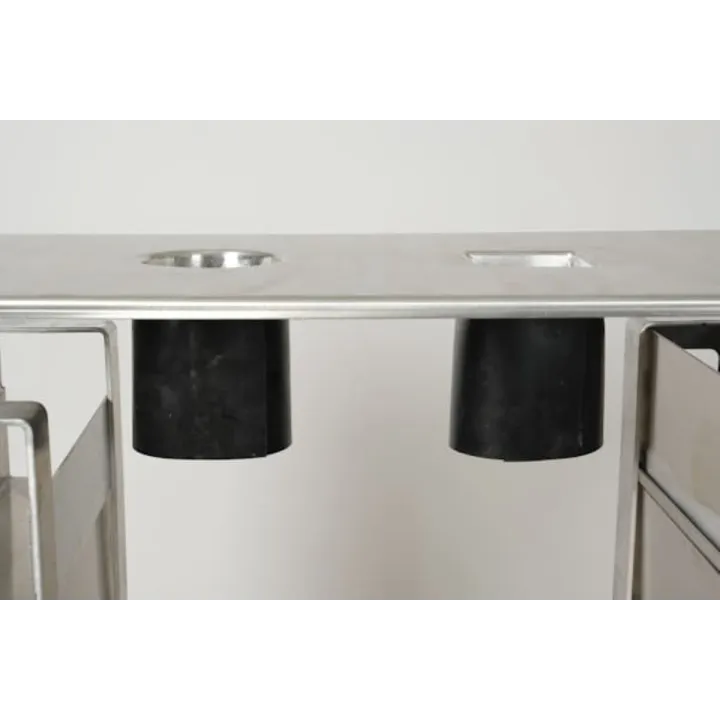 orifice aluminium et collerette caoutchouc pour chariots de Travail Jasmin