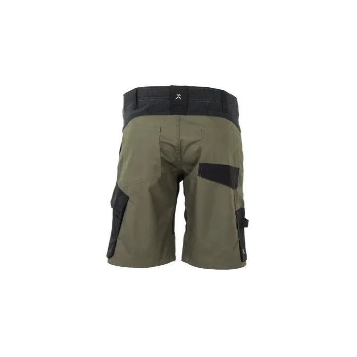 Bermuda de travail femme Femme NORIT PLANAM vert olive noir dos