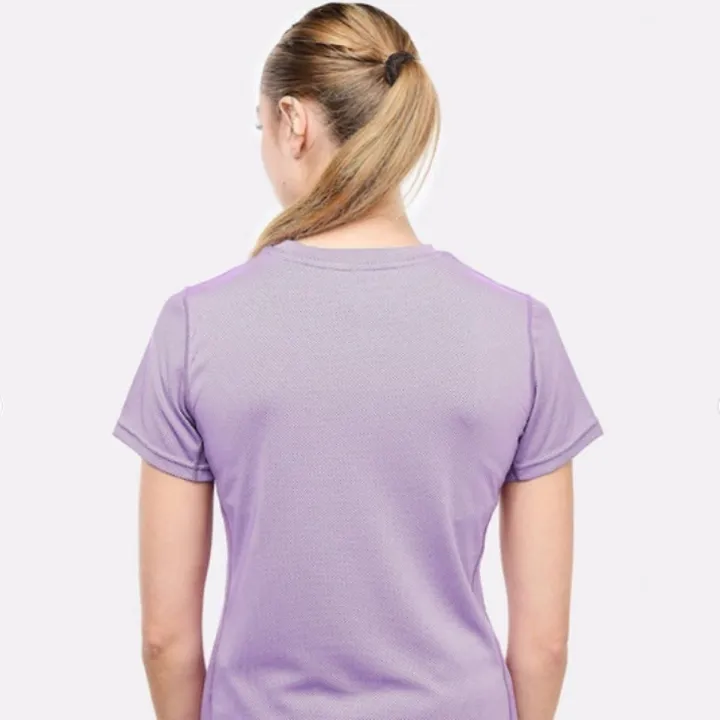 Tee-shirt femme G-heat anti-UV – Protection solaire et confort optimal violet dos