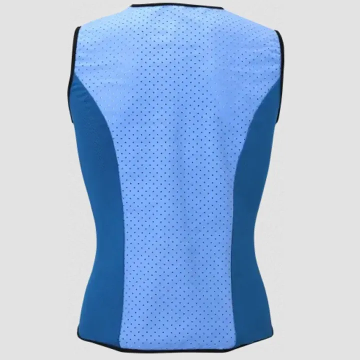 Veste Rafraîchissante INUTEQ BoldyCool Xtreme – Idéale en Environnement Chaud bleu dos