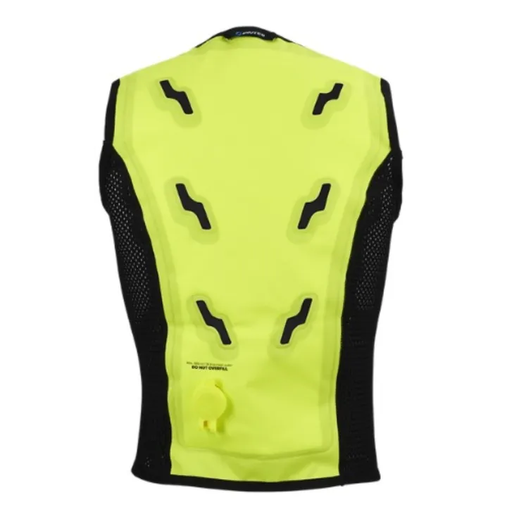 Gilet rafraichissant évaporation BODYCOOL SMART X INUTEQ jaune dos