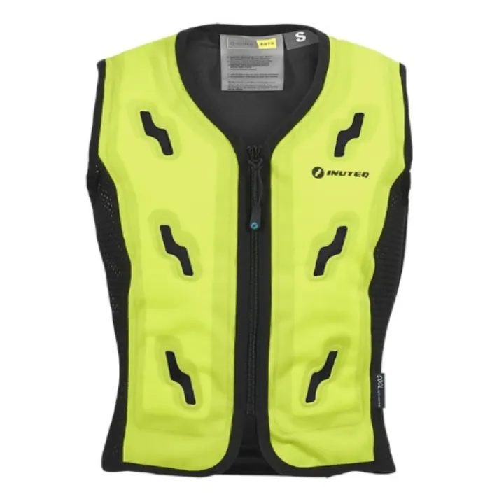 Gilet rafraichissant évaporation BODYCOOL SMART X INUTEQ jaune fluo