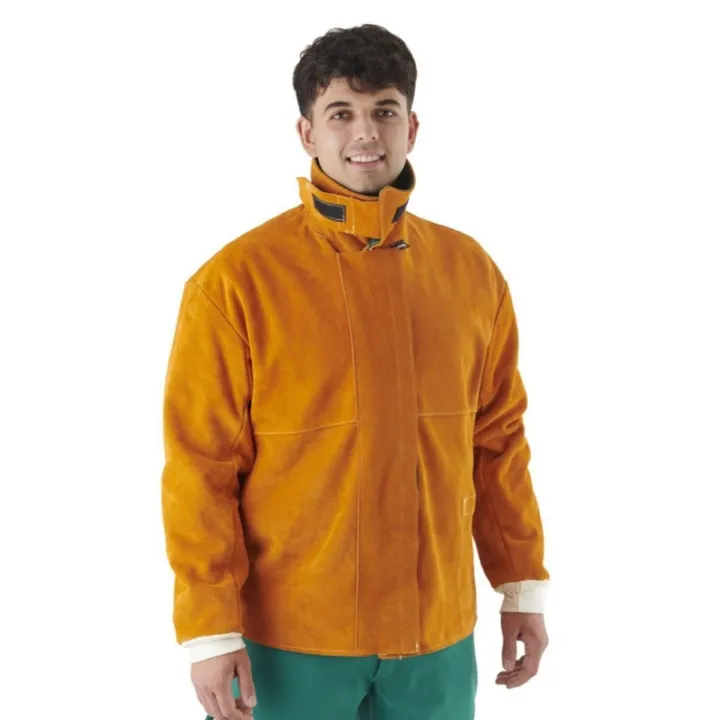 Veste en croûte de cuir traitée anti-chaleur SPARK classe 2 A1Coval Safety