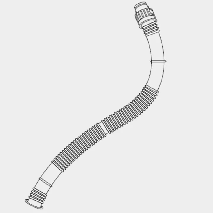 Tuyau cannelé BLS 2700next à raccord rapide – Compatible visière BLS HV25