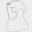 Cagoule longue couvrant les épaules pour BLS 2700 NEXT et 2800 ATEX