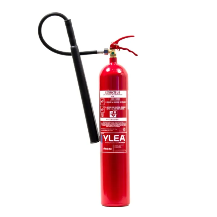 Extincteur CO₂ 5 kg YLEA avec support mural - dioxyde de carbone