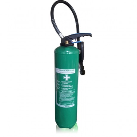 Douche autonome de Sécurité portative risque chimique et feu 9 litres